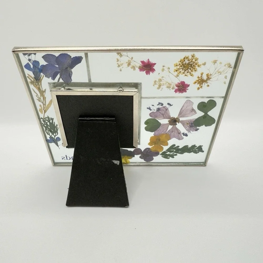 Vintage Pressed Flower Frame Friends 6x5 Glass Cottagecore Garden Decor‎